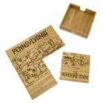 Custom Pennsylvania Puzzle Coaster Set - 4