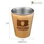 Custom Pennsylvania State Shot Glass - 2