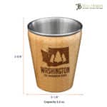 Custom Washington State Shot Glass - 1
