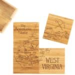 Custom West Virginia Puzzle Coaster Set - 5