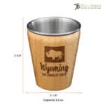 Custom Wyoming State Shot Glass - 2