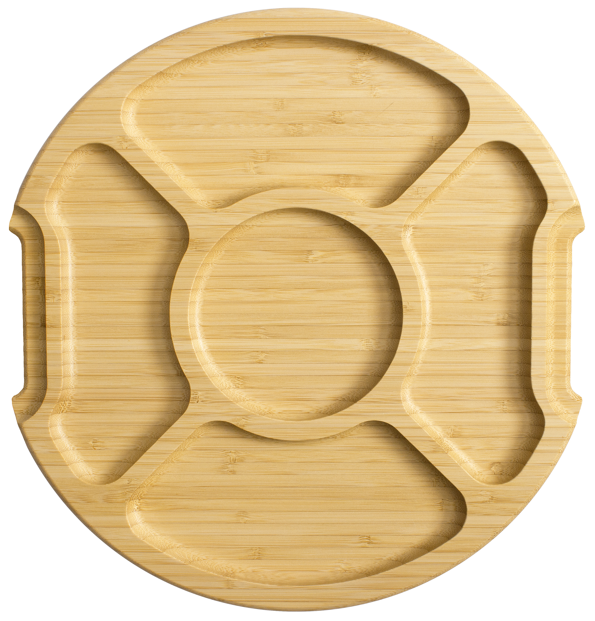 Covered Round Bamboo Charcuterie Board