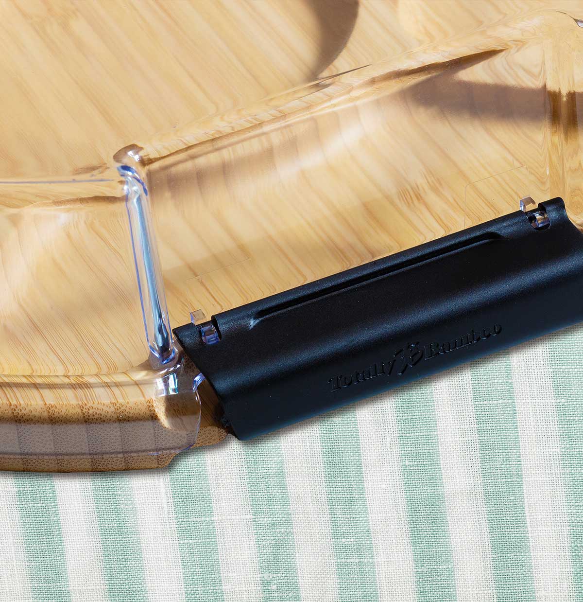 Covered Round Bamboo Charcuterie Board - Thumbnail 3