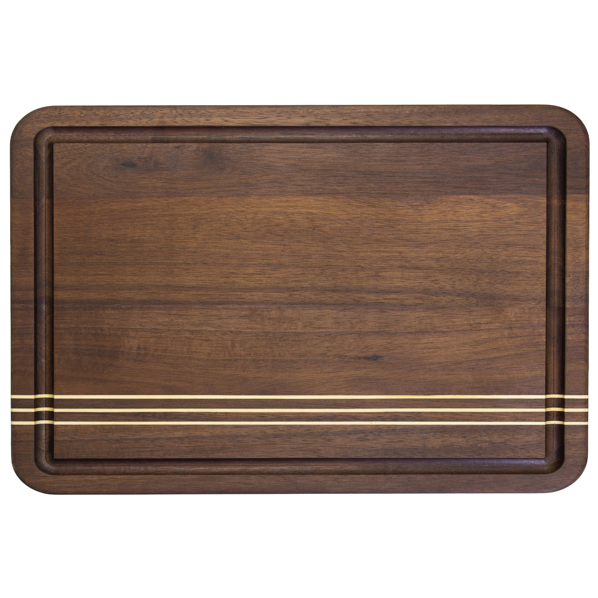 Rock & Branch Dark Acacia Pinstripe Board