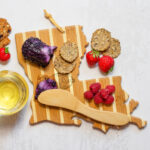 Custom Louisiana Charcuterie Board with Spreader Knife Gift Set - 2