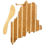 Custom Maine Charcuterie Board with Spreader Knife Gift Set - 1