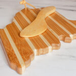 Custom Maine Charcuterie Board with Spreader Knife Gift Set - 5