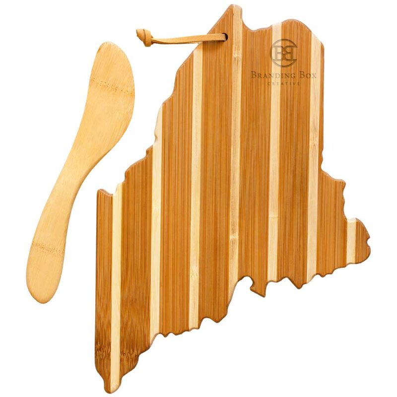 Maine-Charcuterie-Board-with-Spreader-Knife-Gift-Set-20-7166 Custom Maine Charcuterie Board with Spreader Knife Gift Set