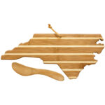 Custom North Carolina Charcuterie Board with Spreader Knife Gift Set - 1