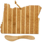 Custom Oregon Charcuterie Board with Spreader Knife Gift Set - 1