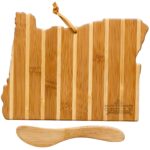 Custom Oregon Charcuterie Board with Spreader Knife Gift Set