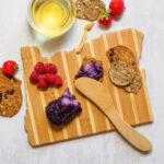 Custom Oregon Charcuterie Board with Spreader Knife Gift Set - 2