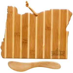 Custom Oregon Charcuterie Board with Spreader Knife Gift Set