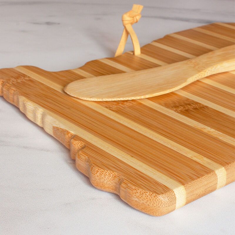 Custom Oregon Charcuterie Board with Spreader Knife Gift Set - 4