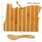 Custom Oregon Charcuterie Board with Spreader Knife Gift Set - 5