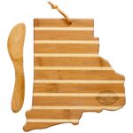 Custom Rhode Island Charcuterie Board with Spreader Knife Gift Set