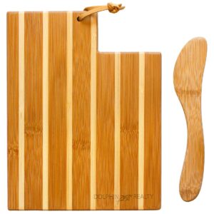 Custom Utah Charcuterie Board with Spreader Knife Gift Set
