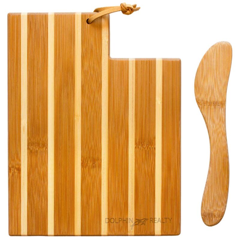 Utah-Charcuterie-Board-with-Spreader-Knife-Gift-Set-20-7164 Custom Utah Charcuterie Board with Spreader Knife Gift Set