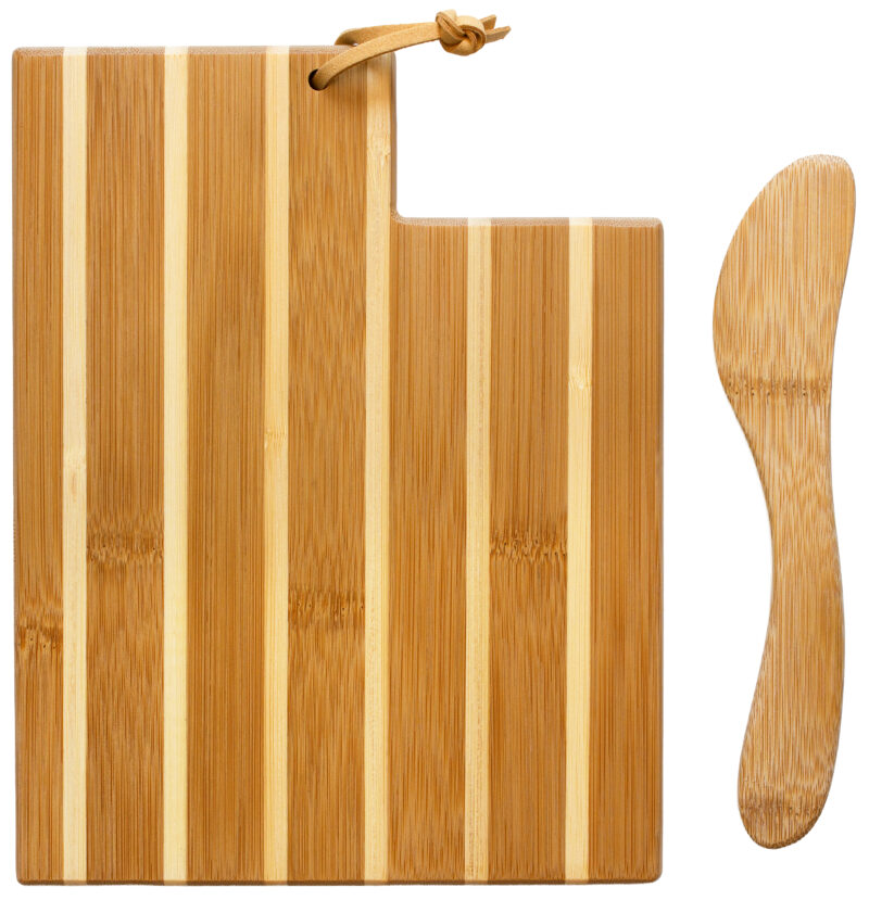 Custom Utah Charcuterie Board with Spreader Knife Gift Set - 1