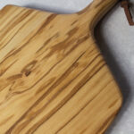 Custom Rock & Branch® Olive Wood Cutting & Serving Board W/Handle - 2