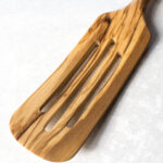 Custom Rock & Branch® Olive Wood Slotted Spurtle - 4