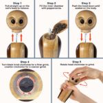 Custom Rock & Branch® Owl Pepper Mill - 4