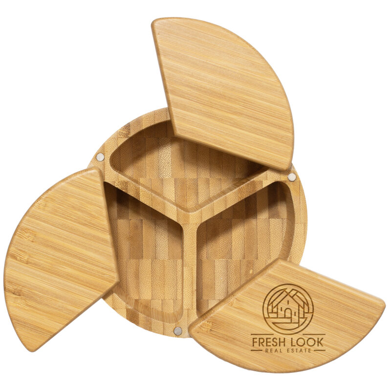 Custom Trio Bamboo Salt Box