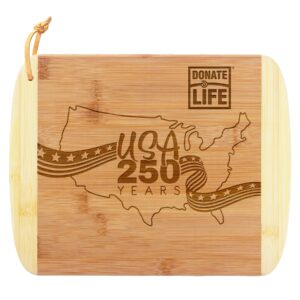 Custom Limited Edition USA 250 Years 11" Two-Tone Cutting Board